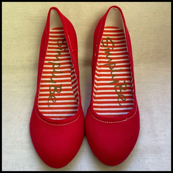 Simply Be Canvas Wedges - Picture 6 of 8